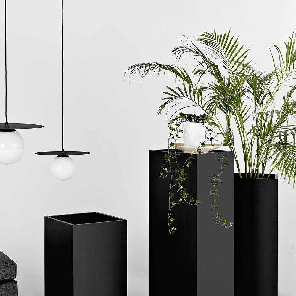 Vaso PALMUS 80x35x35 - nero