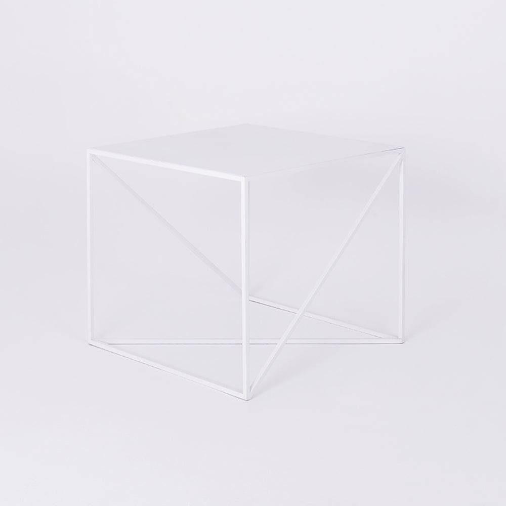 Tavolino laterale MEMO 50x50, Bianco