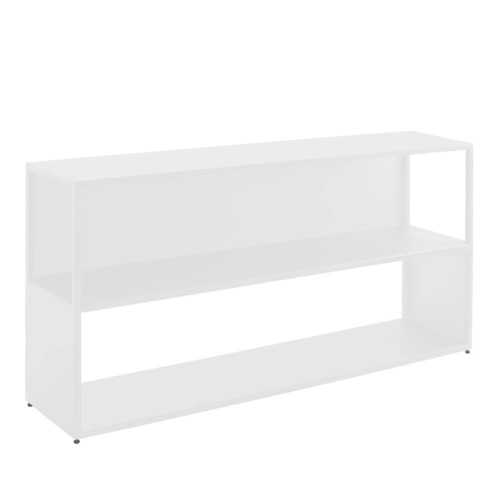 Libreria HYLLER SIDE METAL 150x75, bianco
