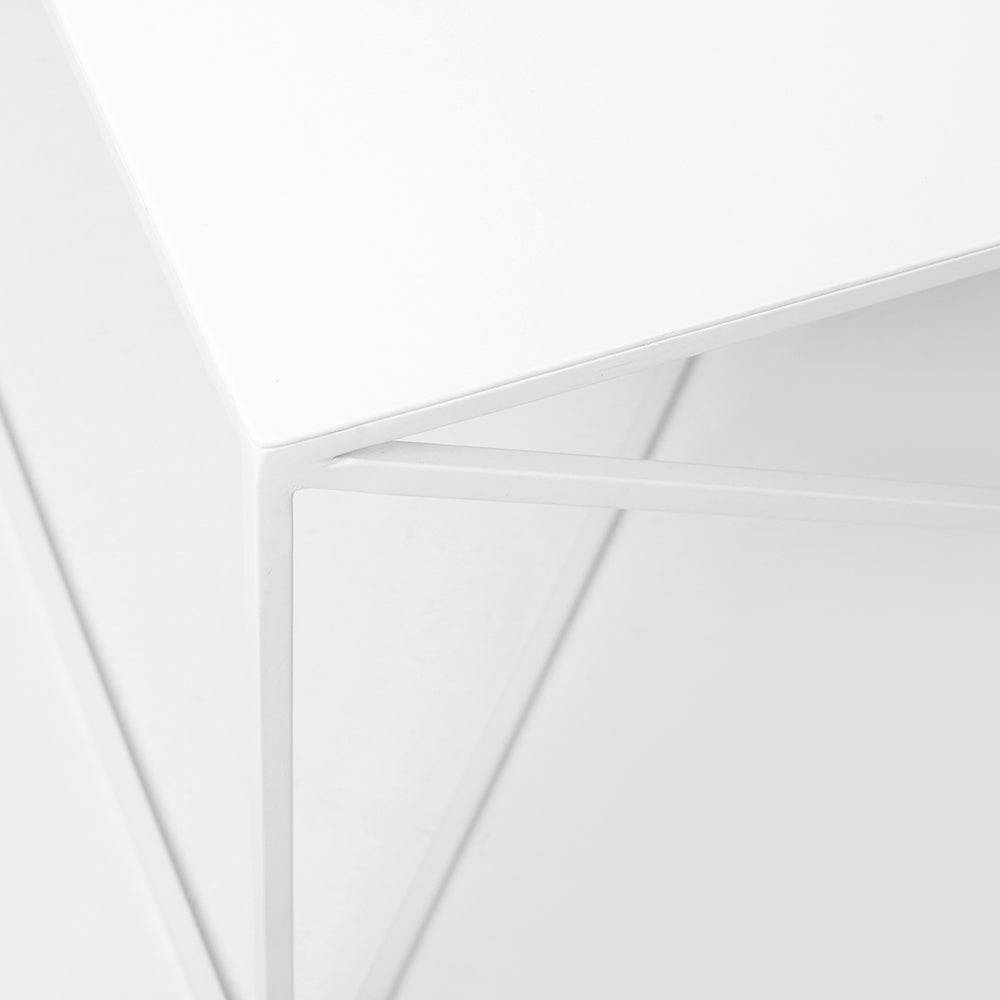 Beistelltisch MEMO METAL 80x80 Weiß
