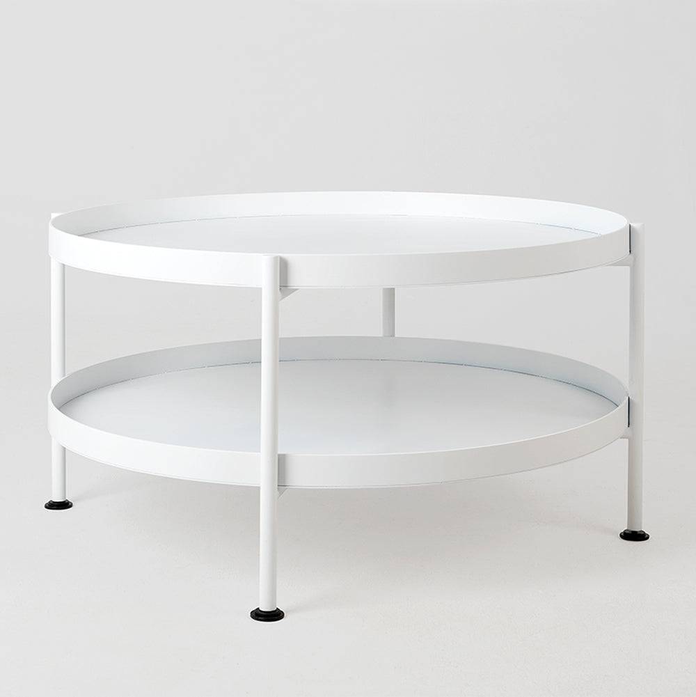 Tavolino da Caffè HANNA METAL 60 - Bianco