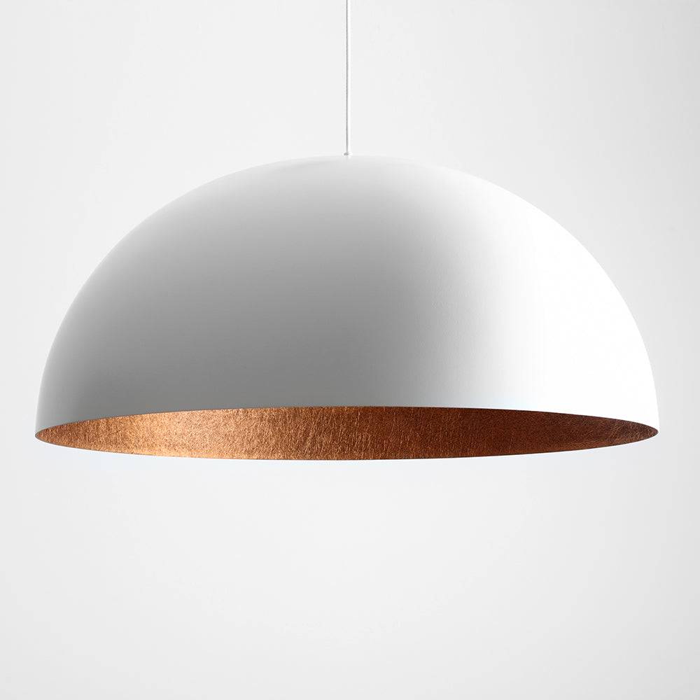 Plafoniera LORD 90 - Rame e Bianco