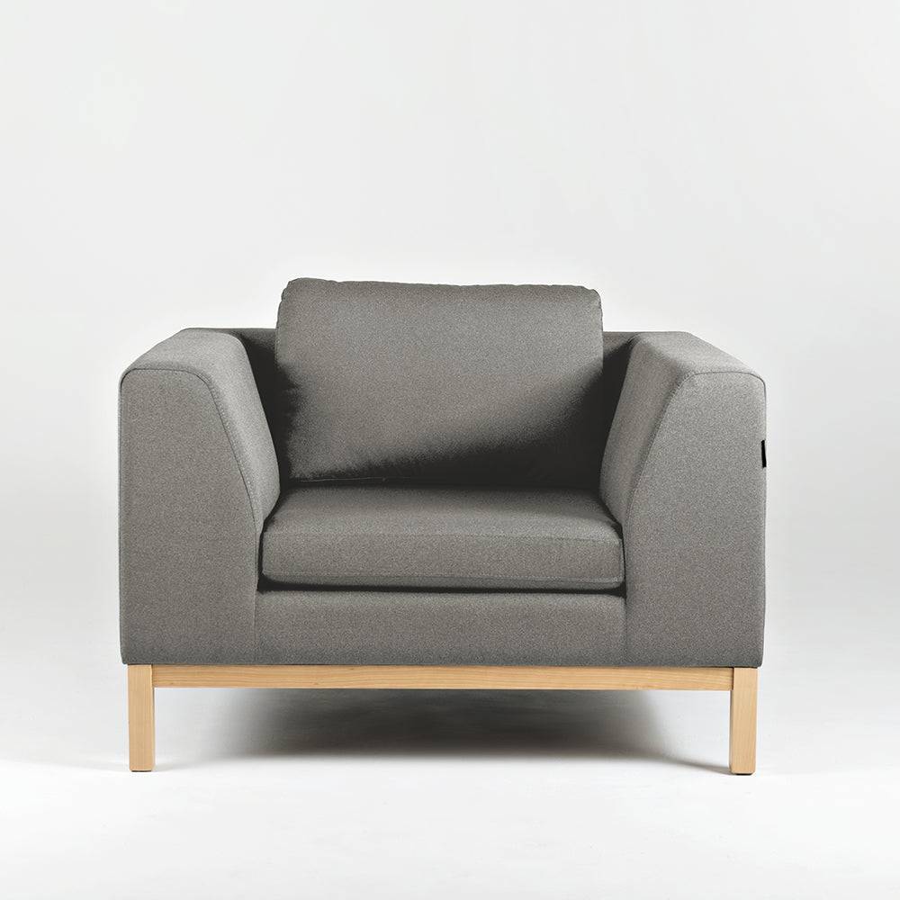 Poltrona AMBIENT WOOD - kwarc, naturale