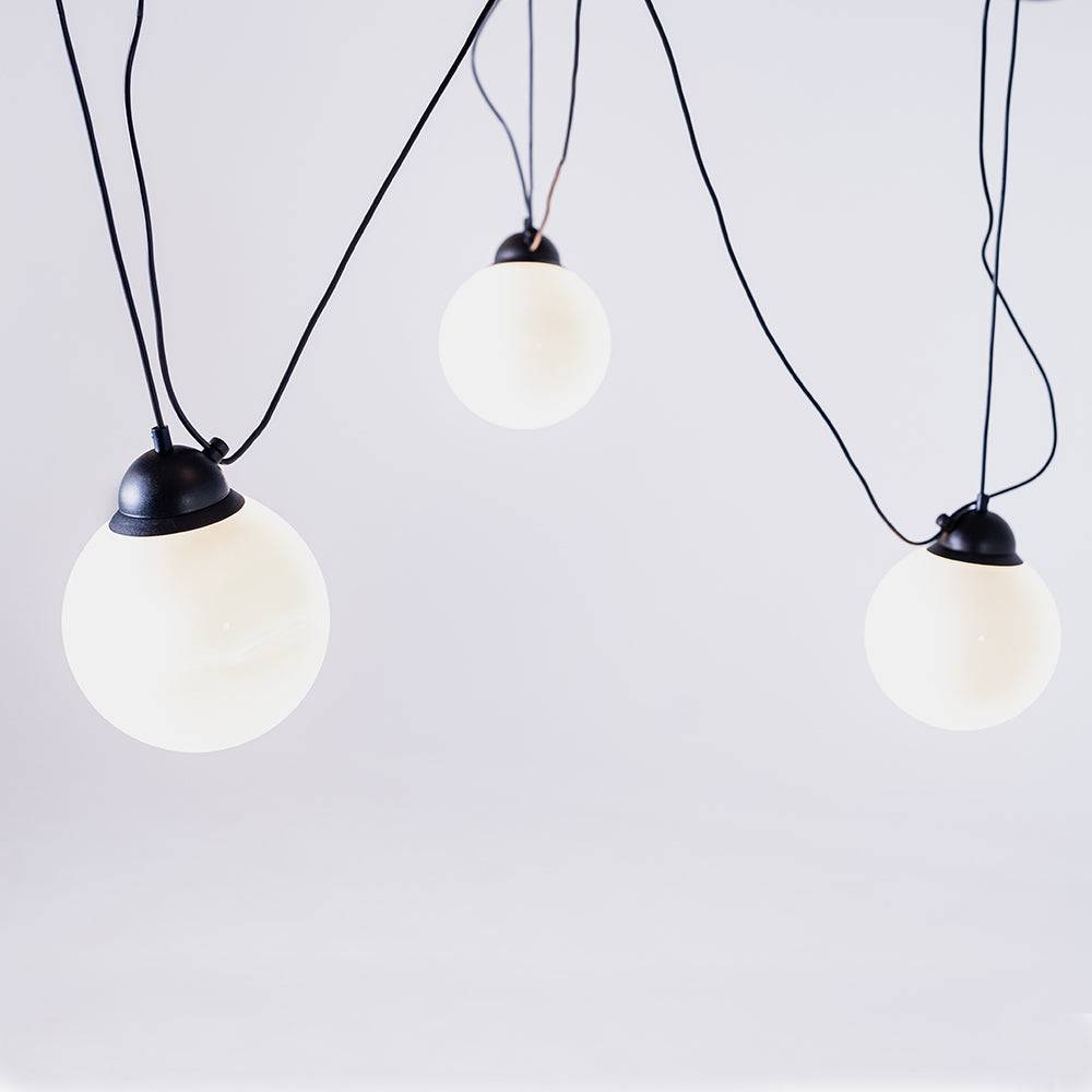Lampada a sospensione POPO GLASS M 3 - nero
