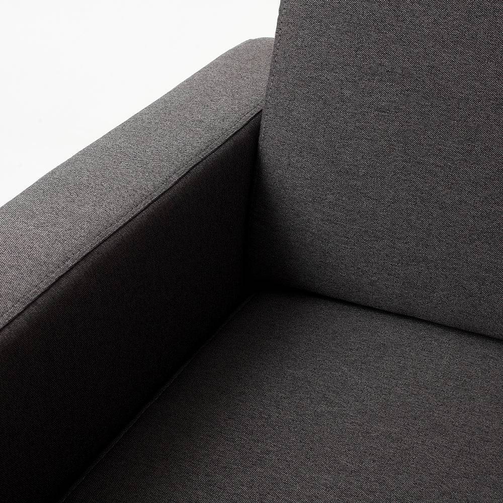 Ecksofa 2-Sitzer rechts SCANDIC, Carbon