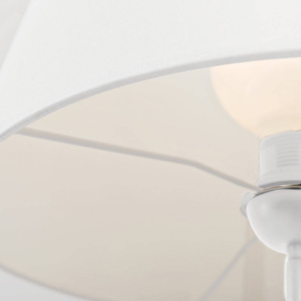 Lampada da Terra SHADE - paralume bianco, base bianca