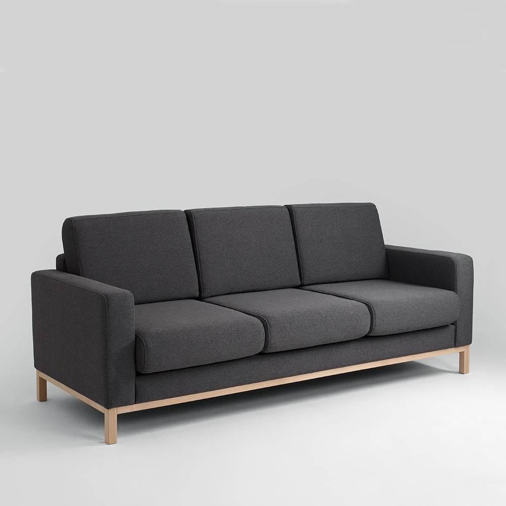 3-Sitzer Schlafsofa SCANDIC, Carbon, Natur