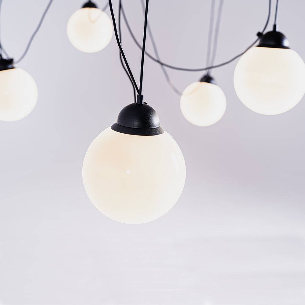 Lampada a Sospensione POPO GLASS M 5 - Nero