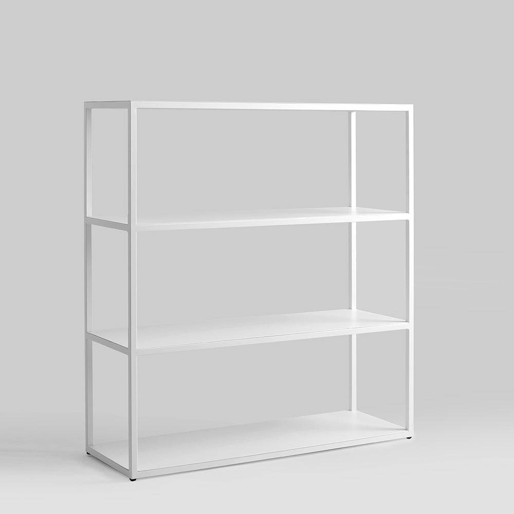 Libreria HYLLER METAL 100x110, bianco