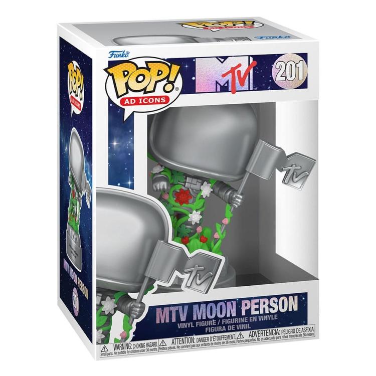 Funko Pop! Icons MTV Moon Person – (201) MTV 40th Vinyl Figur 9cm Neu