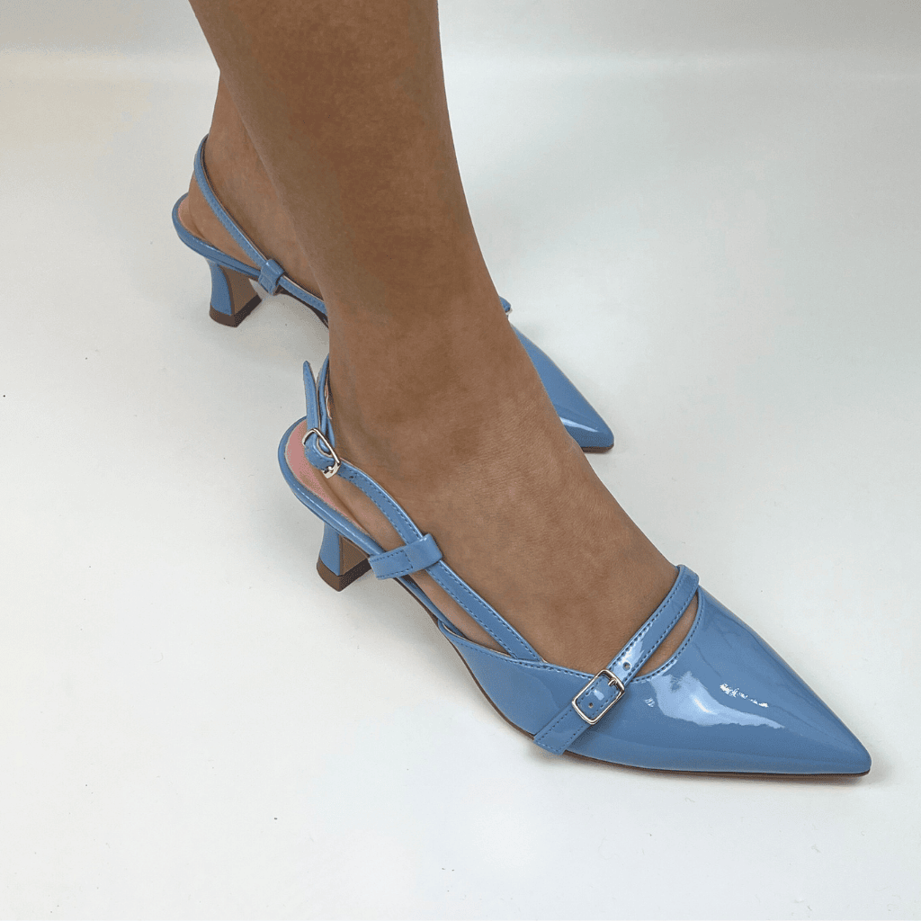 Morablu 3790/R Vernice Azzurro Tacco 50