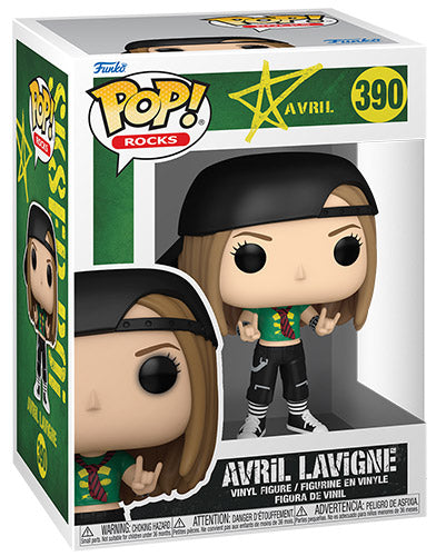 Funko Pop ! Rocks Avril Lavigne (390) Avril Lavigne Sk8Er Boi Vinyl Figure 9Cm
