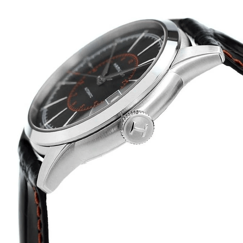 Hamilton American Classic 40mm – schwarzes Lederarmband H40555731