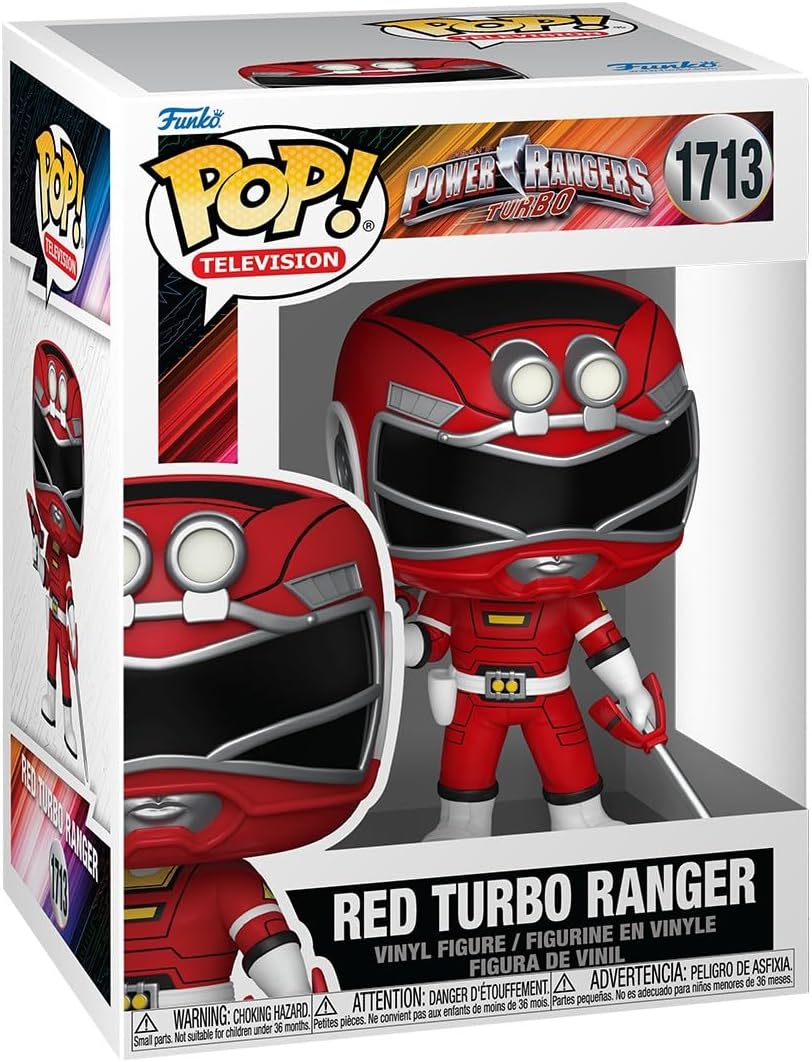 Funko Pop! TV - Power Rangers (1713) Red Turbo Ranger Figur 9cm