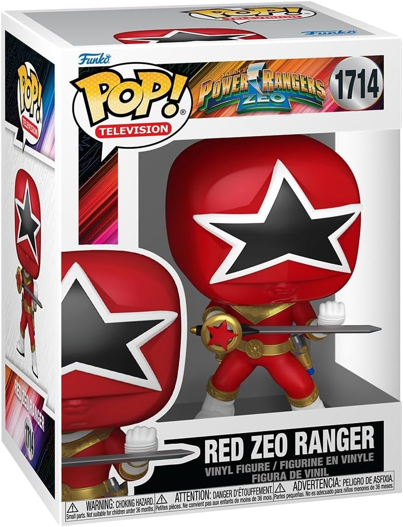 Funko Pop ! TV Power Rangers - (1714) Red Zeo Ranger Figure 9cm