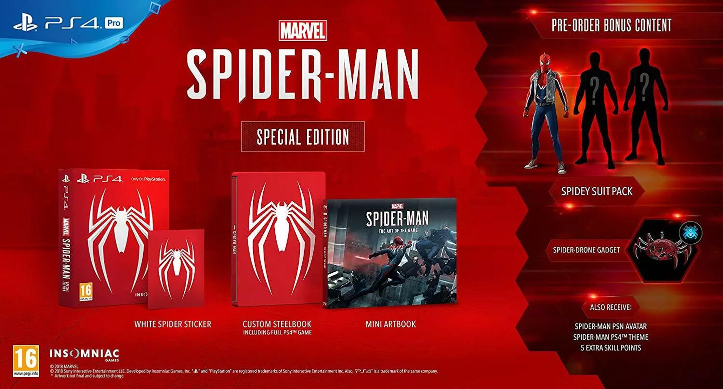 Marvel Spider-Man Special Limited Edition PS4 Spiel Italienisch PlayStation 4
