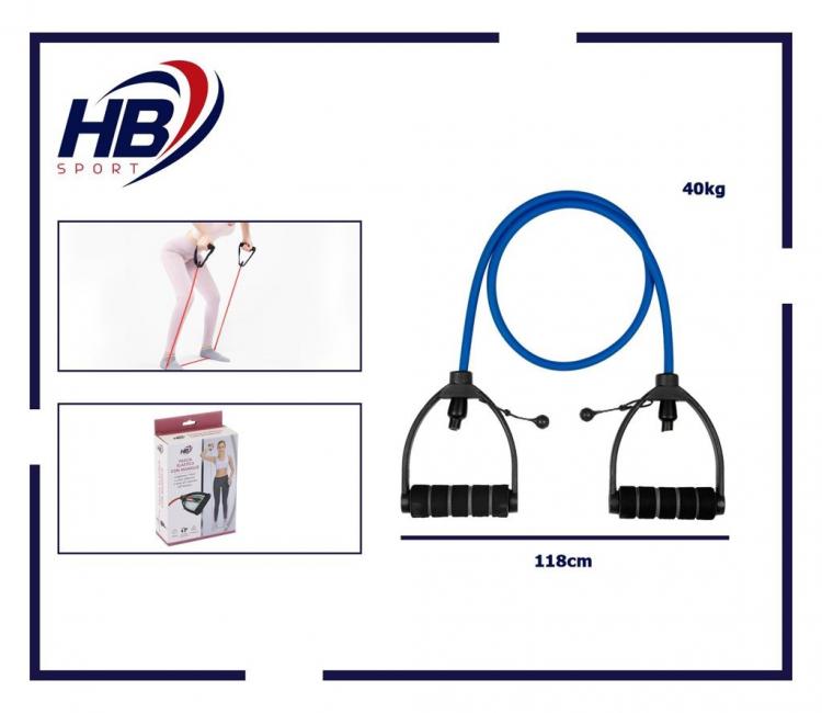 WIDERSTANDSBAND ELASTISCHES BAND EXPANDER FITNESSSEIL PILATES YOGA | 40KG