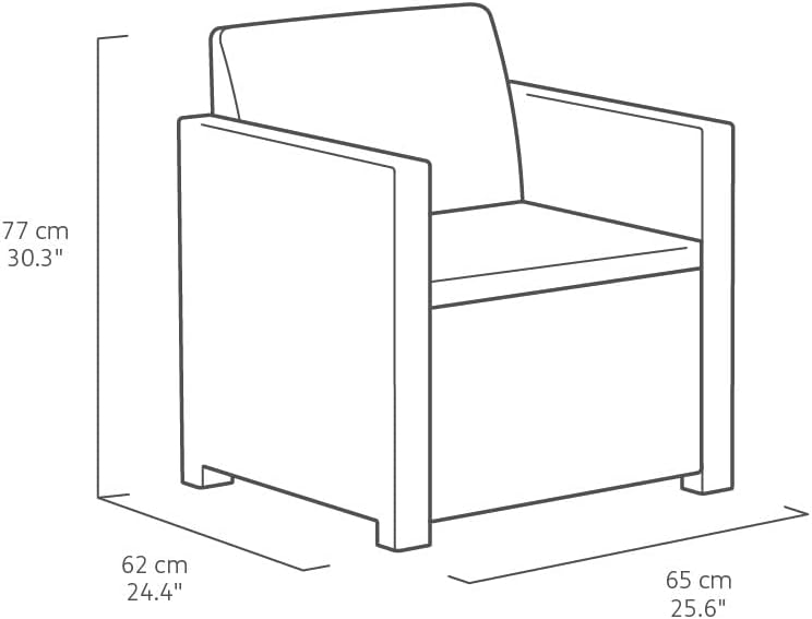 Alabama Cappuccino Lounge Set with Sand-Colored Cushions