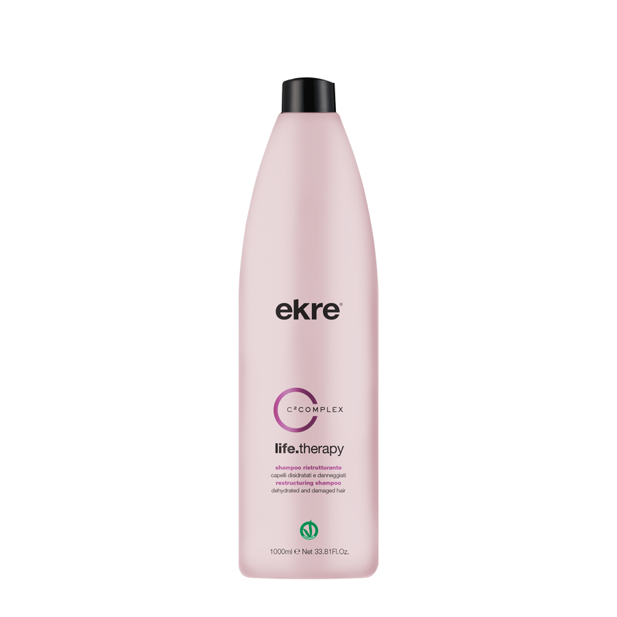 Ekre Life Therapy Restrukturierendes Shampoo für geschädigtes Haar 1000 ml