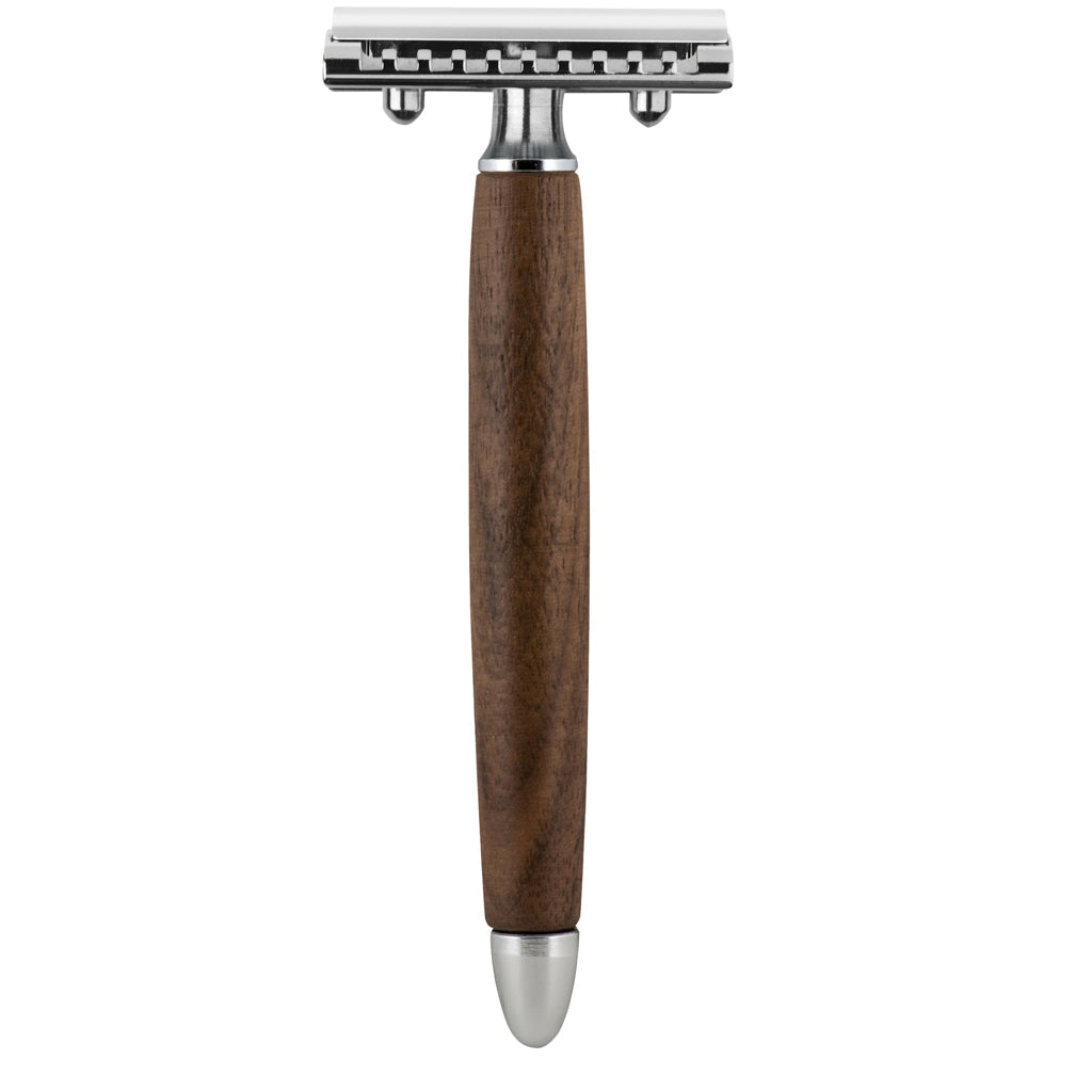 Fatip Rasierhobel Wood Walnussholzgriff Sanfter Kopf\42134
