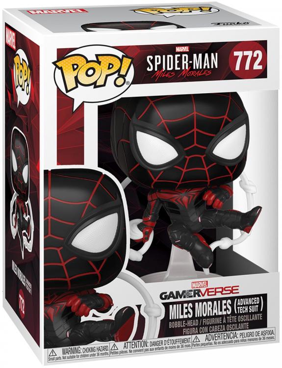 Funko Pop! Spider-Man Miles Morales - (772) Advanced Tech Suit Figur 9cm