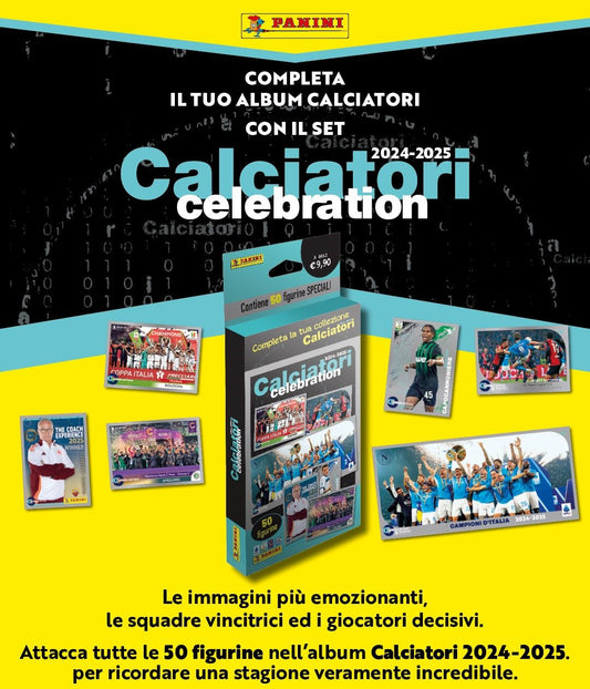 PANINI Celebration Set Calciatori 2024-2025 Update Album Completo 50 Figurine