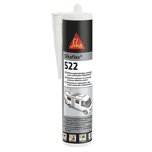 Sika Sigillante STP Caravan e Camper SikaFlex 522 Bianco Nero resistente ad UV e agenti chimici