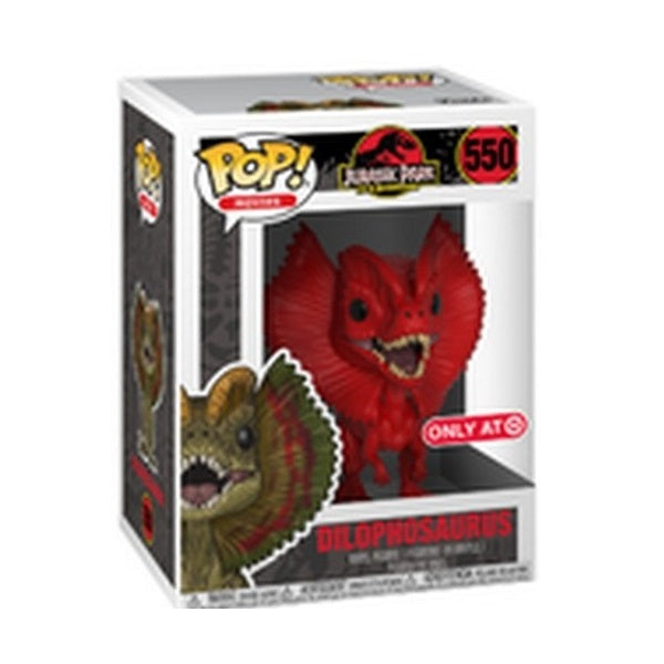 Funko Pop! Jurassic Park (550) Dilophosaurus (Limitierte Rote Edition) Vinylfigur