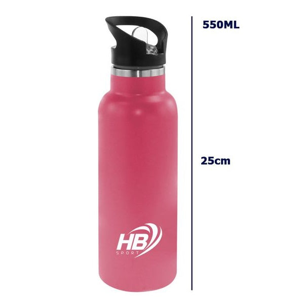 THERMOFLASCHE EDELSTAHL 750ml FLASCHE MIT STROHHALM GETRÄNKE THERMOSKANNE 12h