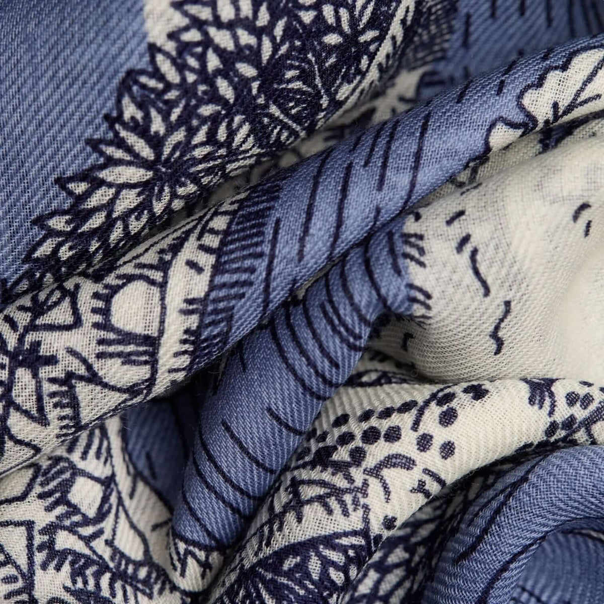 Quatre Saisons Blue Scarf