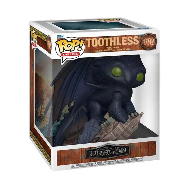 Funko Pop! Deluxe Drachenzähmen leicht gemacht – (1792) Ohnezahn Vinyl-Figur 15cm