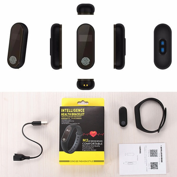 Smartwatch Armband Uhr Herzfrequenzmesser Bluetooth Schrittzähler Fitness