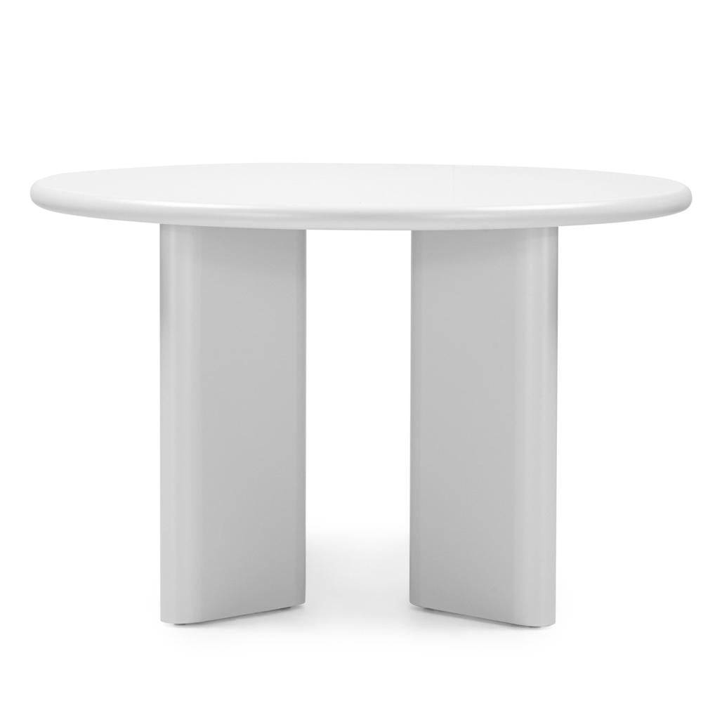 Tavolo da Pranzo MOLIQ 120 cm, Rotondo, Beige Grigio