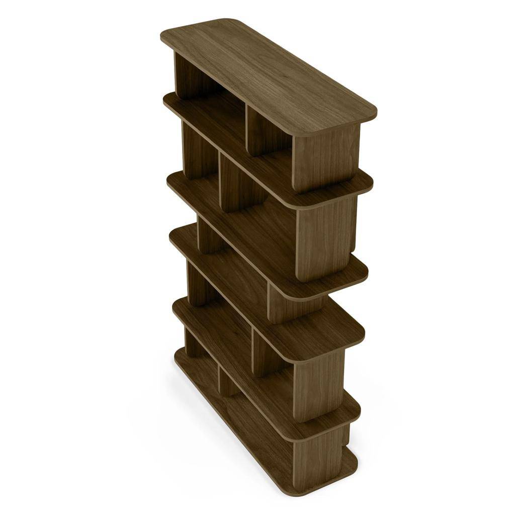 Scaffale alto arrotondato SALA, marrone espresso