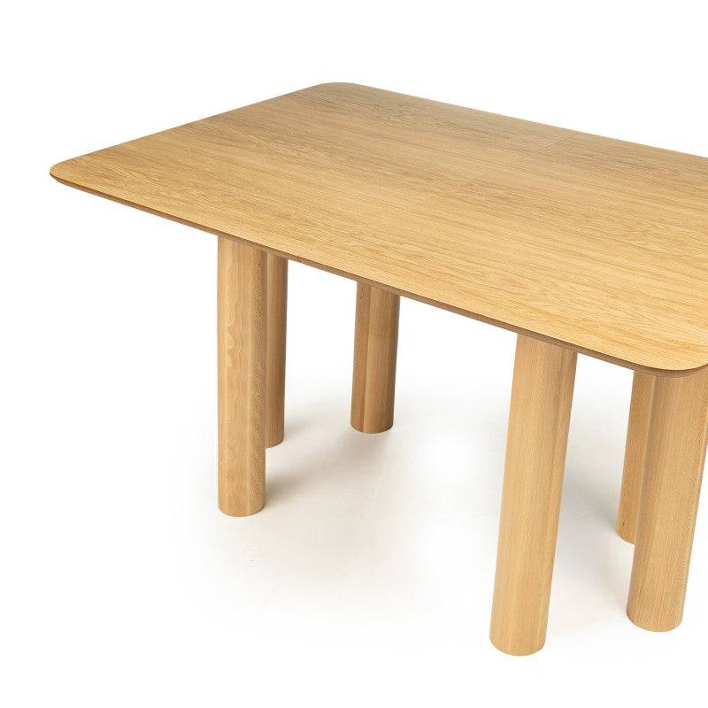 Ausziehbarer Tisch LOALOA 140-200 cm, Wildeiche Natur
