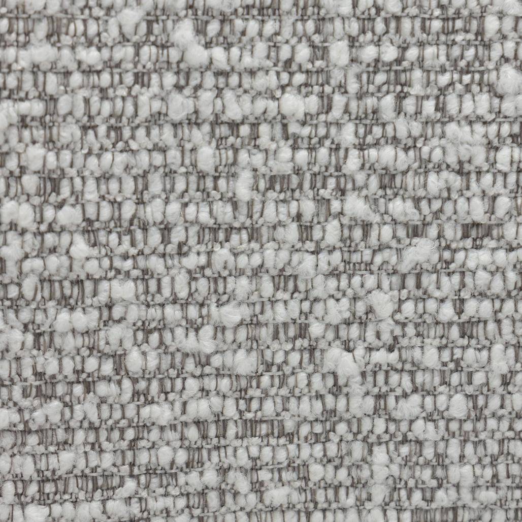 Sedia imbottita SAMMA, grigio, bouclé, forme arrotondate