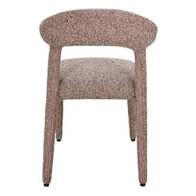 Sedia imbottita IROKIH, melange beige e bordeaux