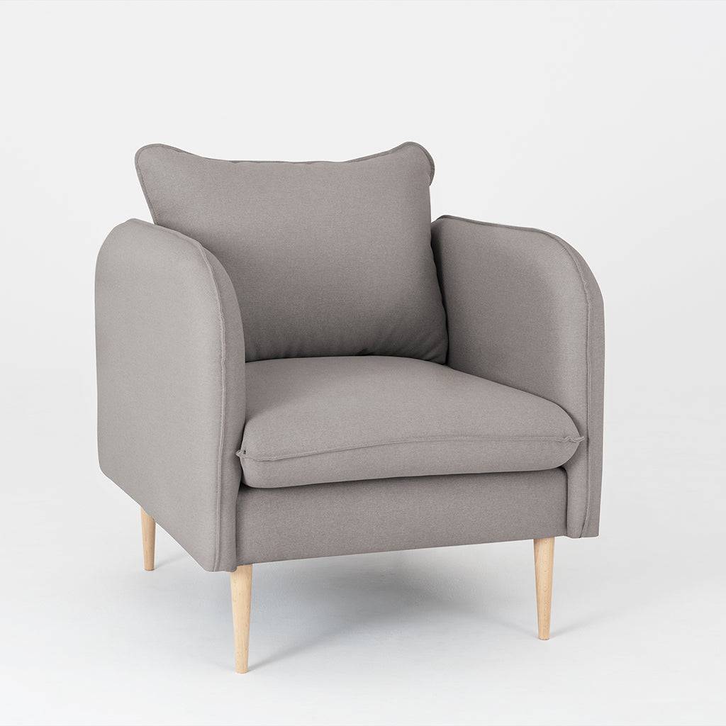 Poltrona POSH WOOD - Acciaio, Naturale