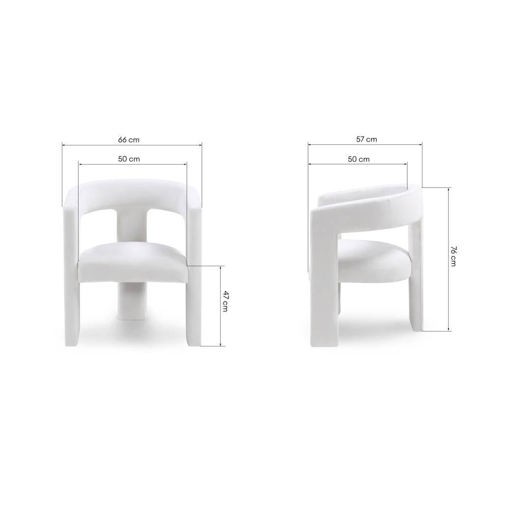 Poltrona Lounge LAUREN VELVET, Samt beige