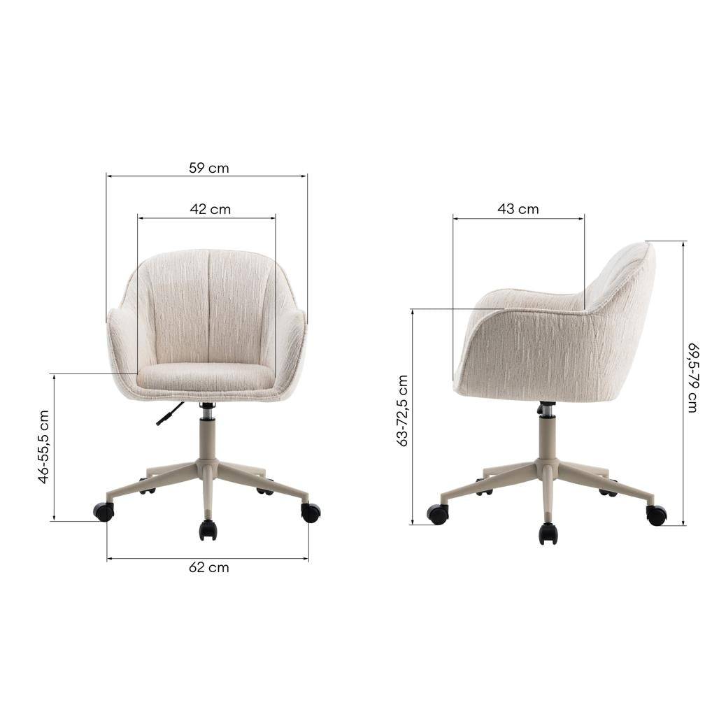 Drehstuhl STEGO, creme