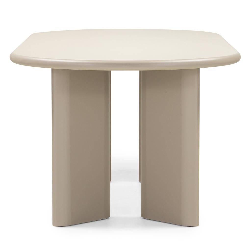 Esstisch LOREN 220 cm, dunkelbeige, oval