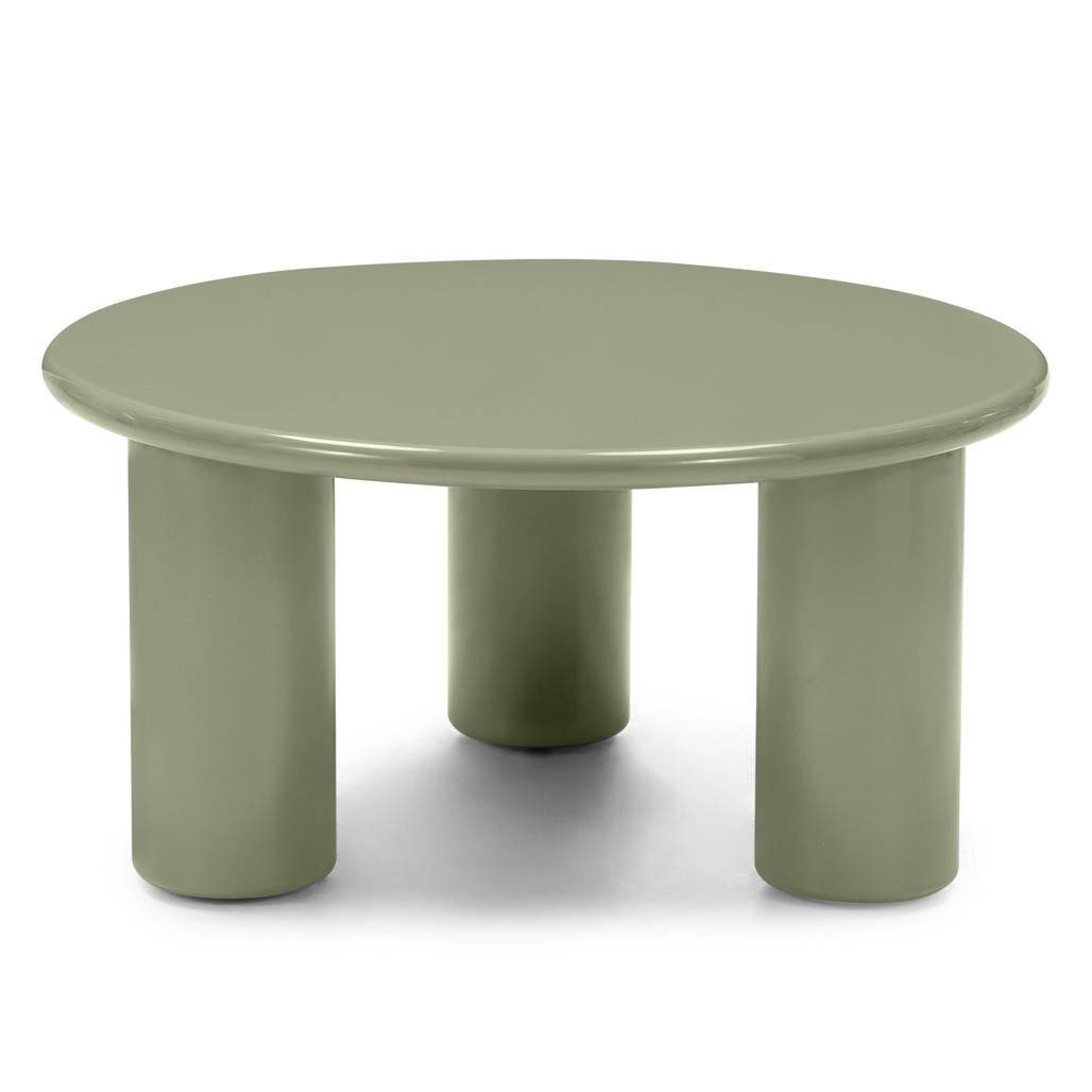 Tavolino Caffè LECREL 80 cm, oliva, lucido