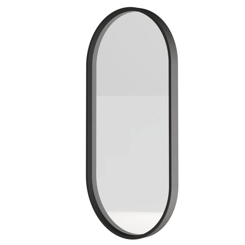 Specchio SIMPLE 45x90 cm, forma ovale, nero