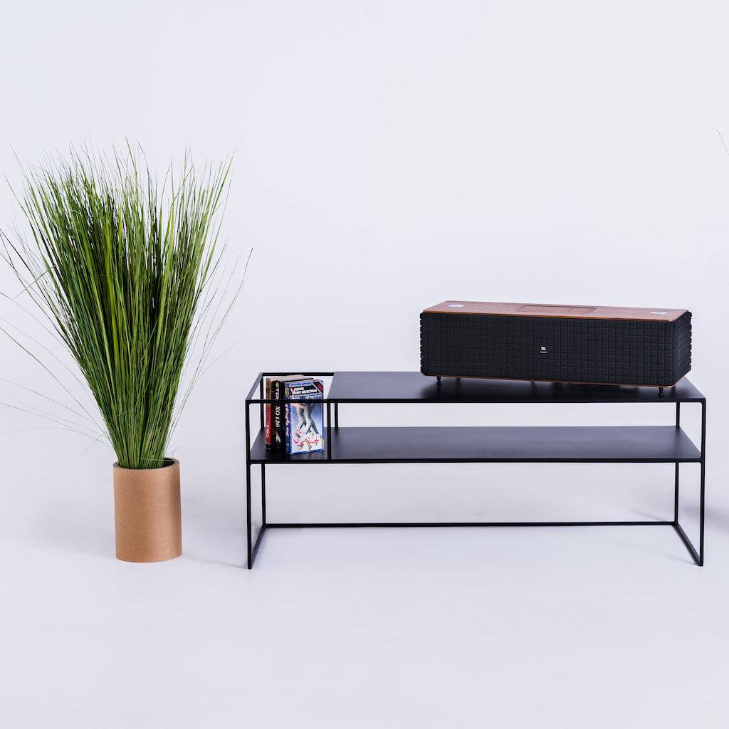 Tavolo RTV SENSO FLOWER METAL 120x45 L - nero