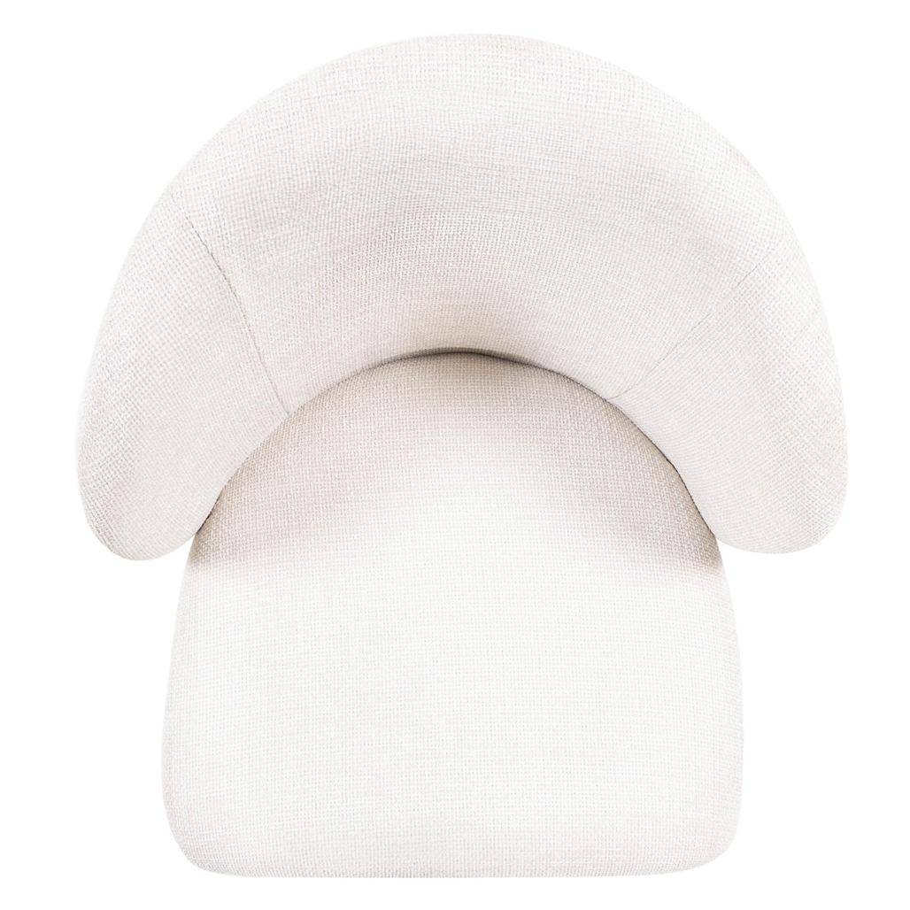 Sedia da pranzo LUEUR, beige chiaro, gambe nere