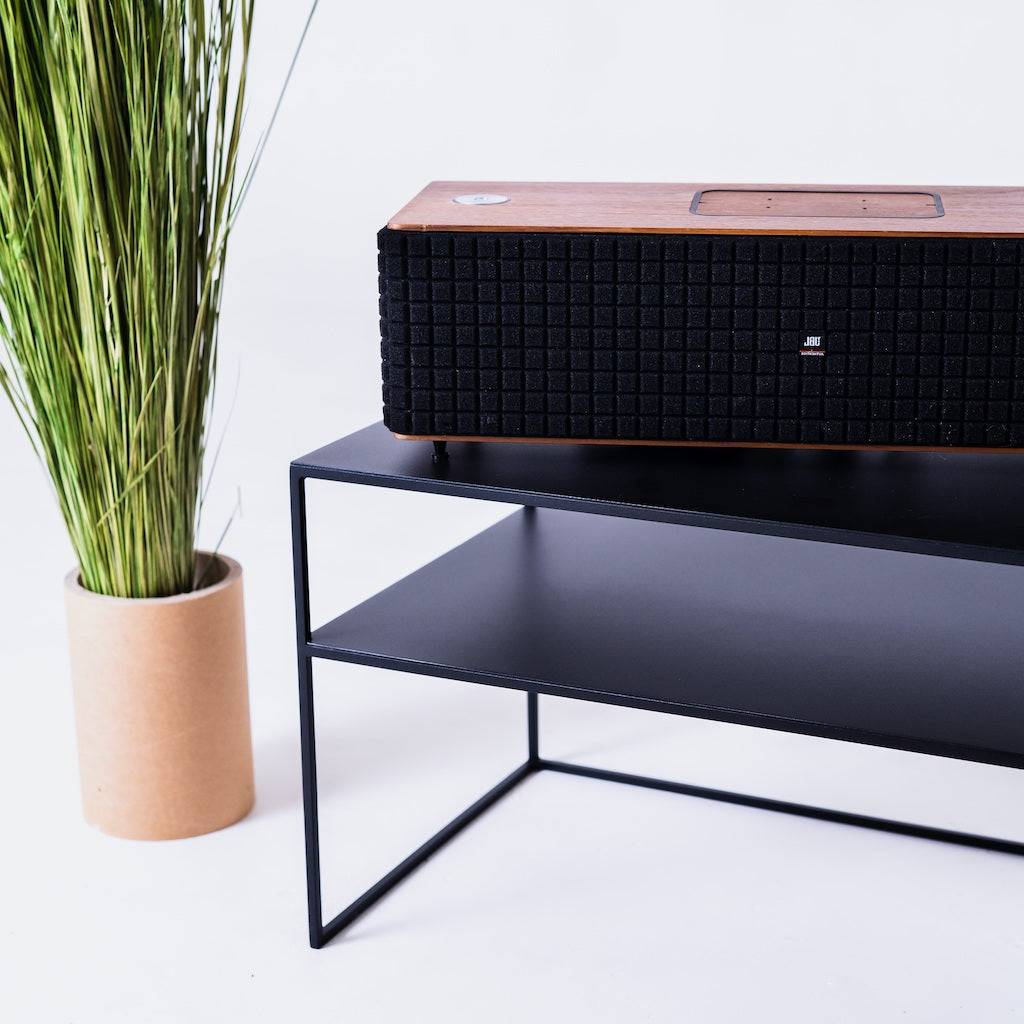 TV-Tisch SENSO FLOWER METAL 120x45 T - schwarz