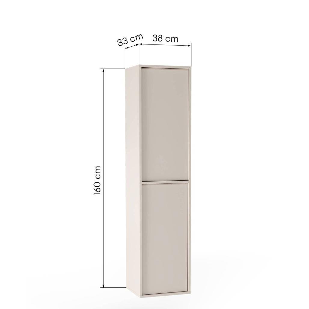Mobile bagno PLANCK, colonna, cashmere