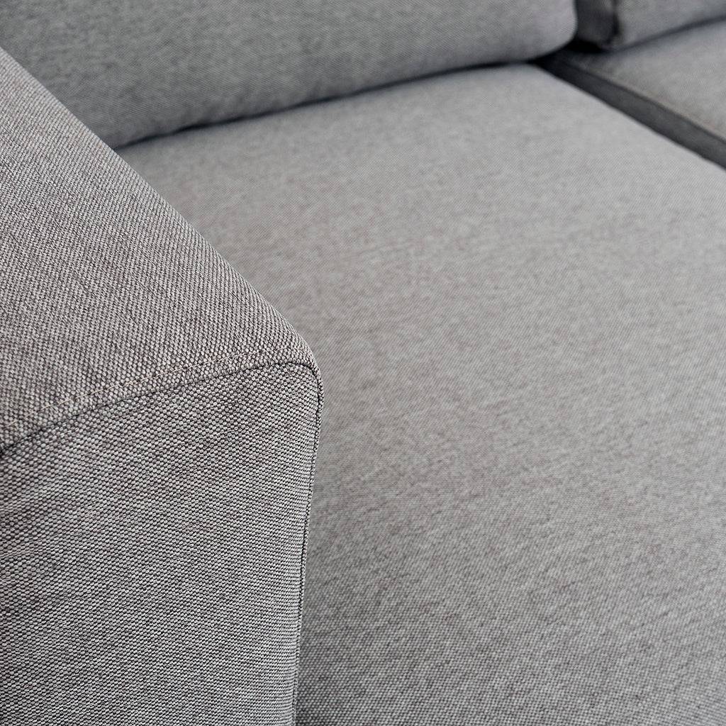 Sofa LOVER 2-Sitzer – Stahl, Natur