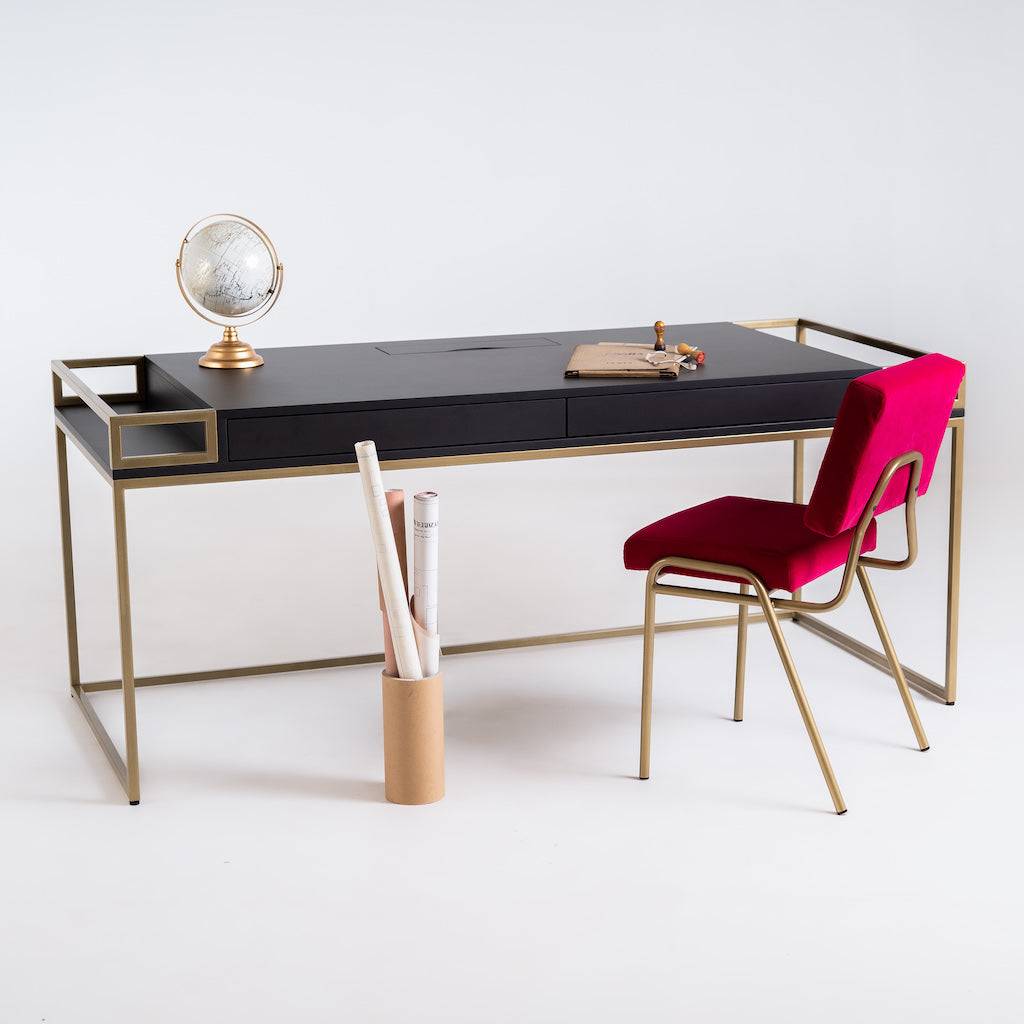 Scrivania K16 Nero 200 - Oro