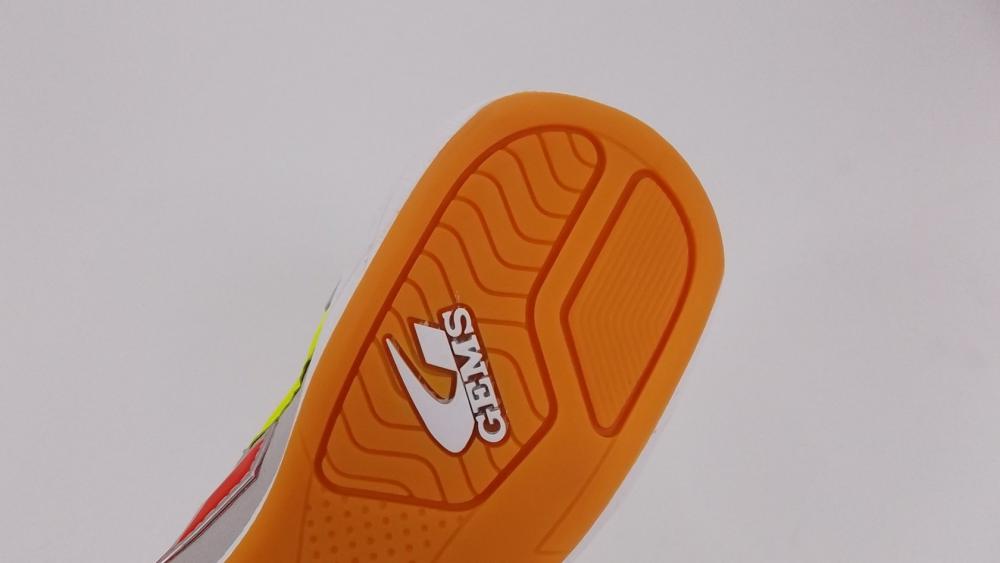 Gems scarpa da calcetto indoor Viper 007IN18 grigio-giallo